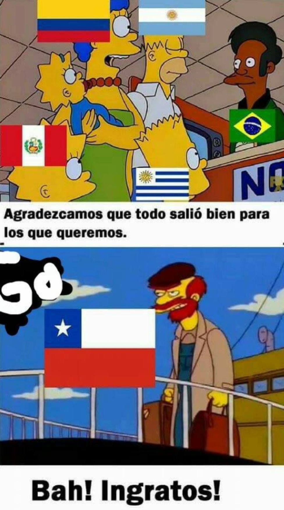 Los memes que se burlan de la eliminación de Chile - AS Chile